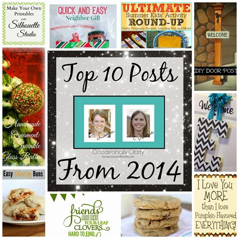 Top 10 Posts From 2014 Occasionally Crafty Top 10 Posts From 2014