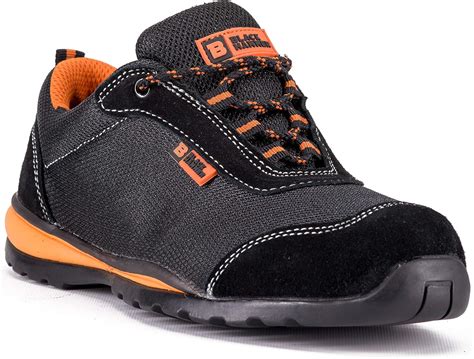 Black Hammer Mens Steel Toe Cap Safety Trainers Ultra Lightweight Kevlar Midsole Work Shoes