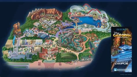 First Look Guide Map For Avengers Campus At Disney California