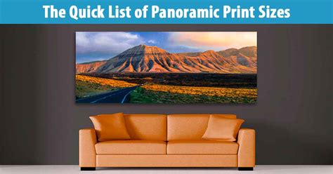 Panoramic Prints Ready To Hang At