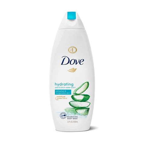Dove Beauty Go Fresh Aloe And Birch Body Wash 22 Fl Oz Hydrating Body