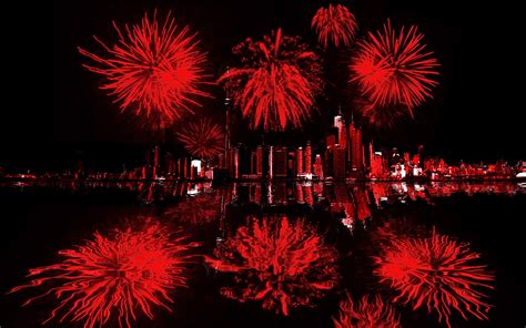 Red Fireworks Fireworks Shades Of Red Lovers Art