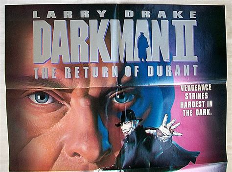 Darkman 2 Return Of Durant Original Poster Sam Raimi Arnold Vosloo Renee Oconnor Ebay