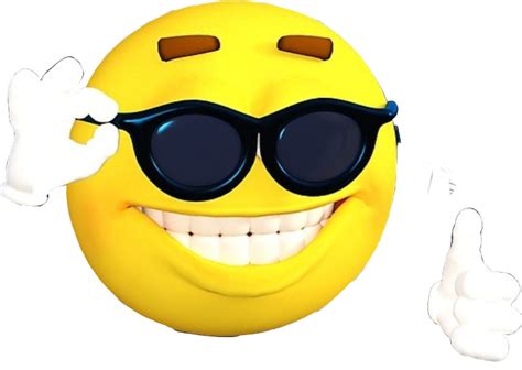 Cool Guy Sunglasses Emoji Png Pnghq