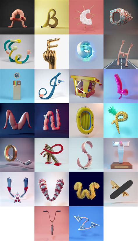 This relatively new technology has disrupted the medic. 3D ALPHABET @36daysoftype on Behance