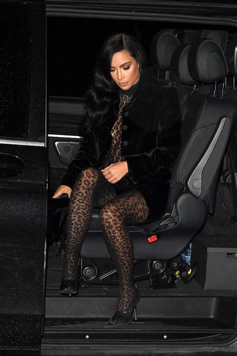 Kim Kardashians Alaïa Cheetah Catsuit Is Fully Sheer With Clear Heels