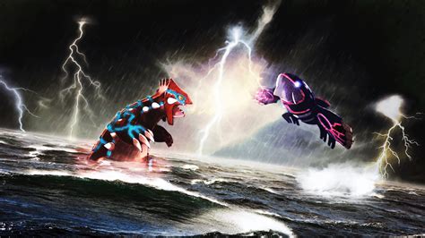 Download Pokemon Primal Groudon Vs Kyogre By Ink Leviathan On By Kchurch Kyogre Vs Groudon
