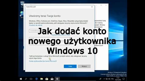 Jak dodać konto nowego użytkownika Windows 10 - YouTube