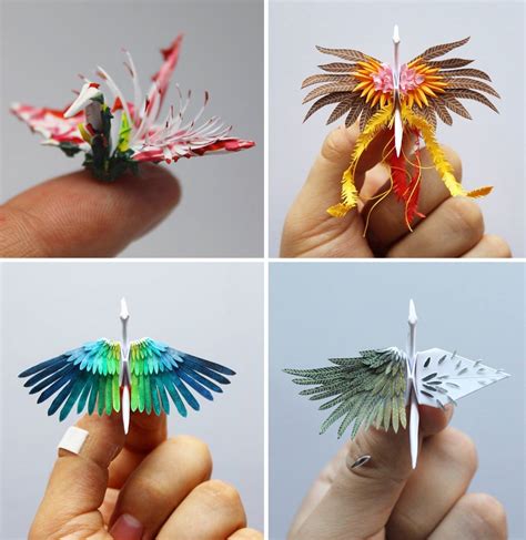 Cristian Marianciuc Creates A New Decorated Origami Paper Crane Daily