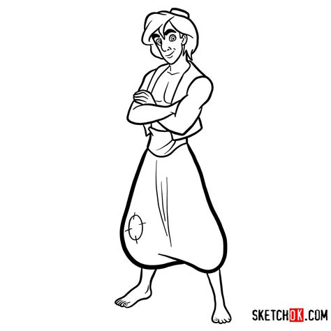 How To Draw Aladdin Sketching Agrabahs Hero