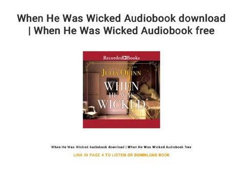 When He Was Wicked Audiobook download | When He Was Wicked Audiobook