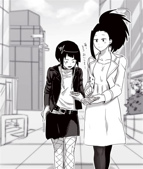 Yaoyorozu Momo And Jirou Kyouka Boku No Hero Academia Drawn By