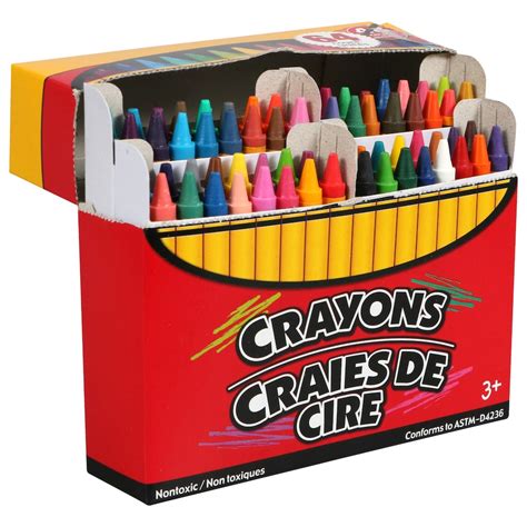 Boxed Crayons With Sharpeners 64 Ct Bonus Boxes Dollar Tree