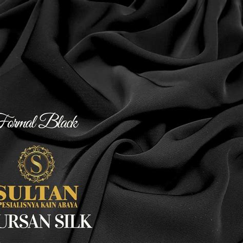 Jual Stock Banyak TVVW Kain Sultan Abaya Fursan Silk Ready Shopee Indonesia