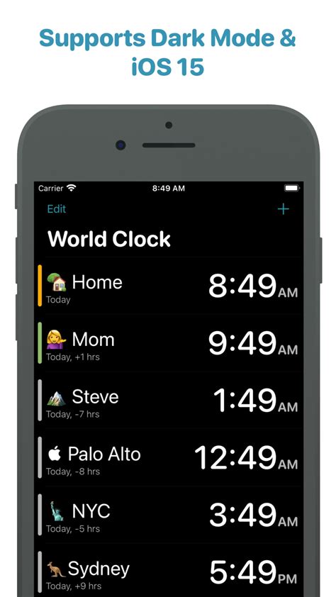 Iphone Için World Clock Time Widget İndir