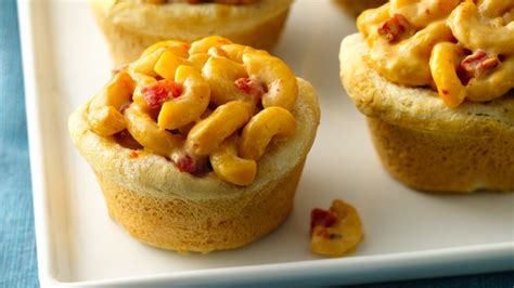 It's creamy, cheesy tasting, a little spicy (if you want!), dairy free, plant based, addicting and sooo damn good that my husband, a real typically, he pours ketchup over most of his food (even real mac and cheese) and didn't want to do it with this recipe because he enjoyed it that much. Spicy Mac and Cheese Biscuit Pies Recipe - Pillsbury.com