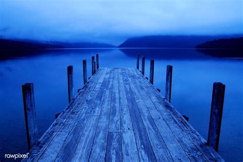 Tranquil Peaceful Lake With Jetty Premium Image By