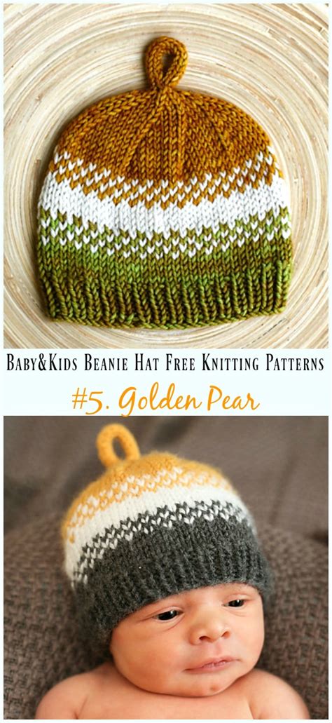 Required materials for knit beanie. Baby & Kids Beanie Hat Free Knitting Patterns