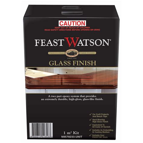 Feast watson prooftint (wood stains) 1l available colours : Feast Watson 1m² Glass Finish | Bunnings Warehouse