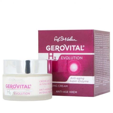 Gerovital H3 Evolution Anti Aging Cream Intensive Restructuring With Superoxide Dismutase The