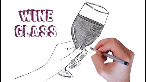 How To Draw A Hand Holding A Wine Glass 🍷 Youtube