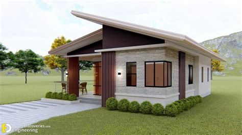 Simple Bungalow House 750m X 1100m With 3 Bed Engineering