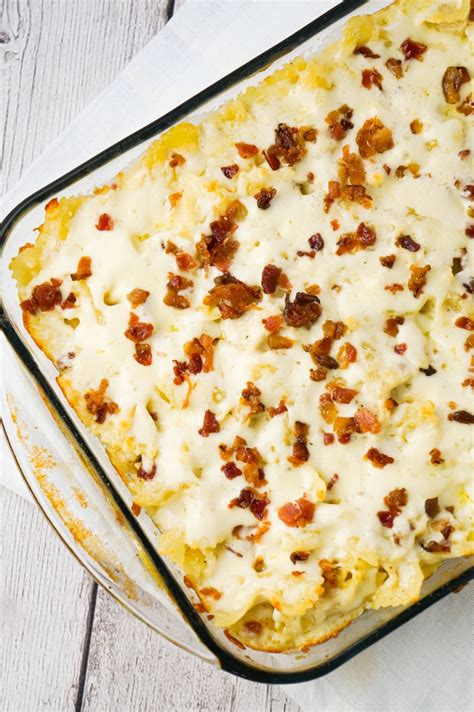 Baked Chicken Alfredo Pasta With Bacon This Is Not Diet Food