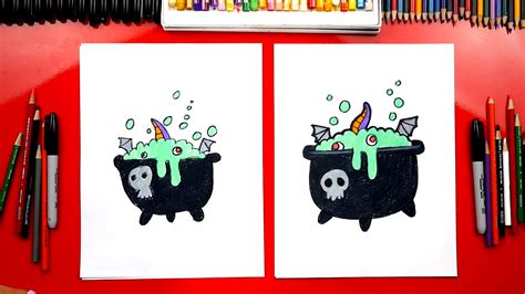 Learn to draw frankenstein, a vampire, creepy mummy, flying bat, scared ghost, ugly witch, black cat, undead walking zombie, kawaii candy corn, cute halloween spider, skeleton, jack o lantern pumpkin, and werewolf. How To Draw A Witch Cauldron - Art For Kids Hub