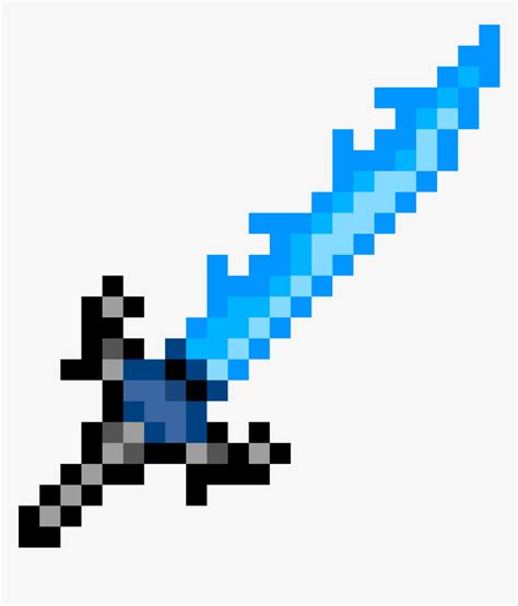 Minecraft Sword Pixel Art Template