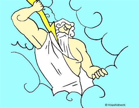 Dibujo De Zeus De Esmirna Para Colorear Mitología griega 140 Dioses