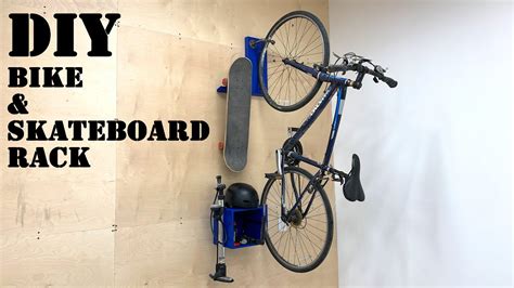 Diy Bike And Skateboard Rack Youtube