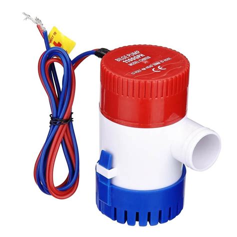 12V 1100GPH Electric Submersible Sump Pump Built In Marine Float