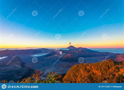 View Of Mountain Bromo At East Java Indonesia Stock Image