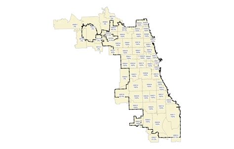 Chicago Zip Code Map With Population