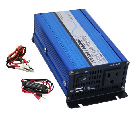 Aims Power PWRI30012S 300 Watt Pure Sine Power Inverter w/ USB Port Ne