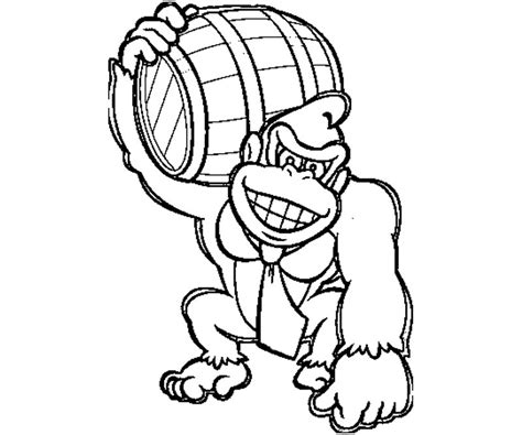 Dixie Kong Donkey Kong Coloring Pages A Bit Of A Test With Colors But I