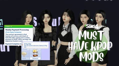 How To Make A Realistic Kpop Group The Sims 4 Mods Youtube