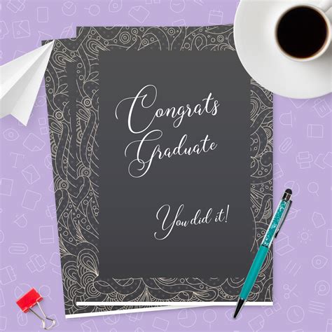This service is now closed for a number of customers and we are continuing to close col for more in the. Black Vintage Graduation Card Template Editable Online