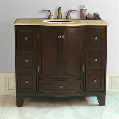 Single sink vanity set with mirror. Stufurhome 40-inch Grand Cheswick Single Sink Vanity ...