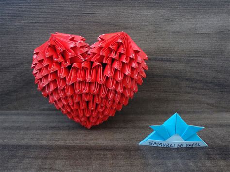 Corazon De Origami 3d Como Hacer Un Corazon De Papel Origami 4 Steps