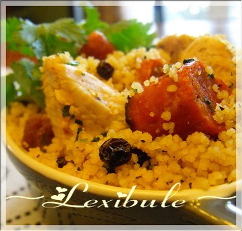 C'est comme le couscous, la plupart des recettes originales n'intègrent pas de merguez et ne. les milles & un délices de ~lexibule~: Couscous poulet ...
