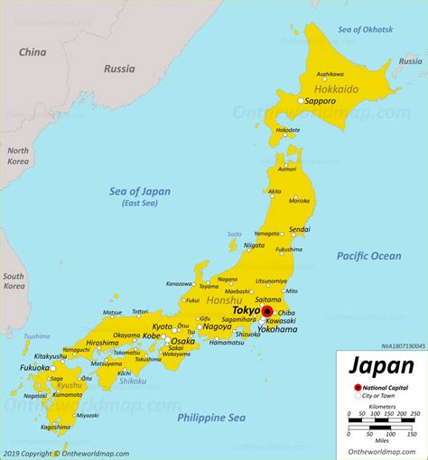 Outline map of japanese rivers. Japan Maps | Maps of Japan