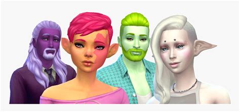 Tumblr Ooihyjplko1wnctlio2 Sims 4 Alien Skintones Hd Png Download