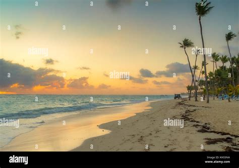 Sunrise In Punta Cana In The Dominican Republic Stock Photo Alamy
