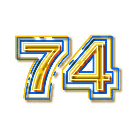 Number 74 Clipart Vector Vector Font Alphabet Number 74 Number