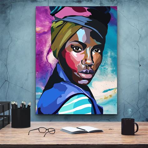 African American Woman Art Melanin Art Beauty Woman African Etsy