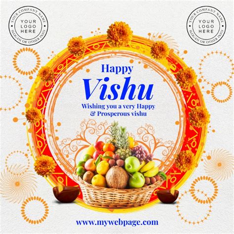 Copy Of Happy Vishu 2021 Template Postermywall