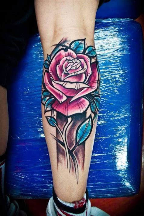 Rose Calf Tattoo 100 Meaningful Rose Tattoo Designs