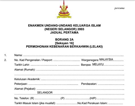 Surat Pengesahan Mastautin Selangor Tips Perkahwinan Prosedur