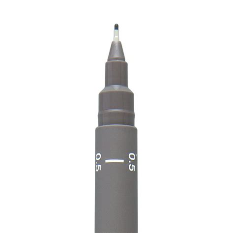 Uni Pin Fine Line Pen Dark Grey Unfadeeu